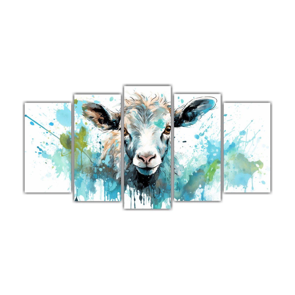 pinturas-de-decoraci-n-inspiradas-en-animales-de-granja-y-colores-turquesa-en-acuarelas