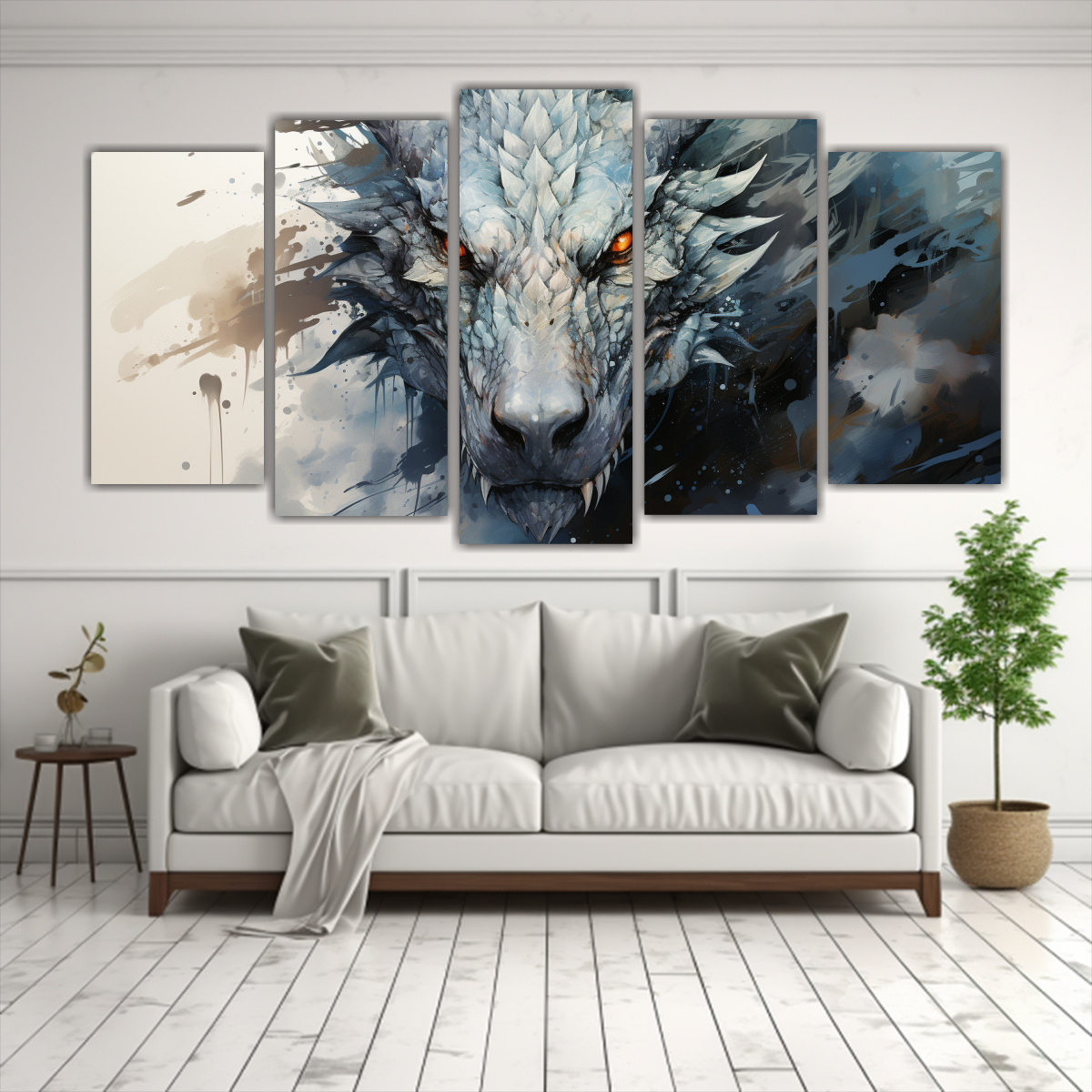 pinturas-de-decoraci-n-moderna-drag-n-en-acuarelas-y-blanco-neonoir-1