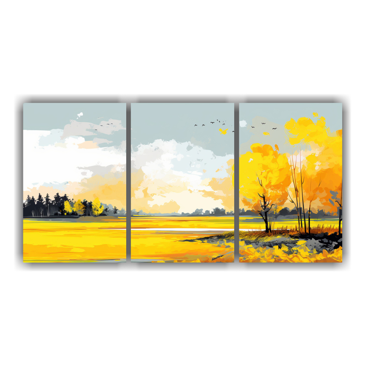 pinturas-de-decoraci-n-tem-tica-de-paisajes-de-primavera-con-colores-amarillos-