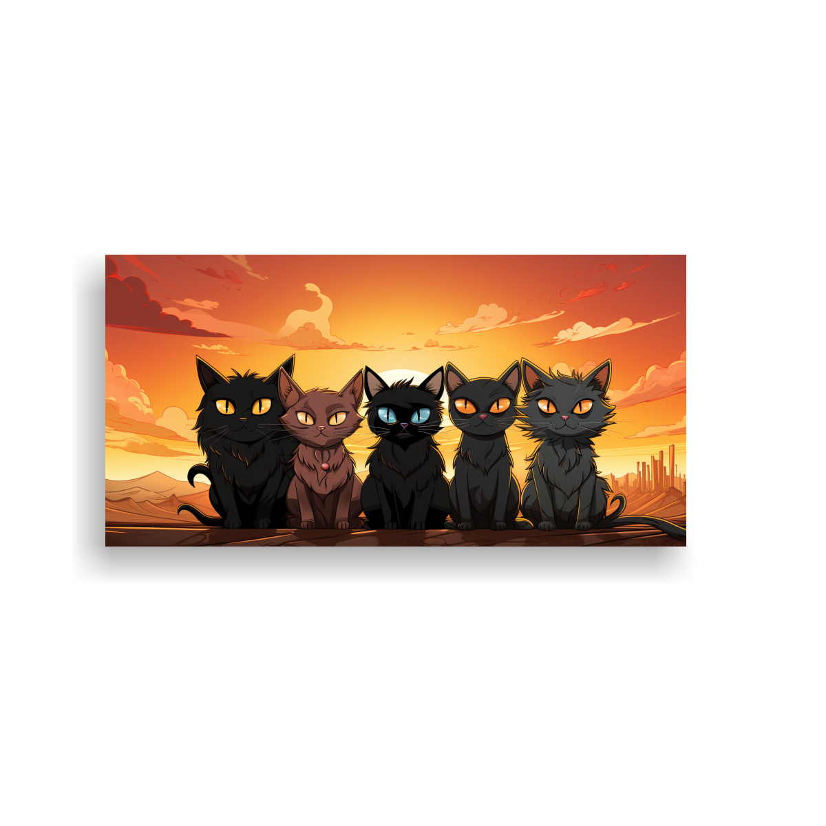 pinturas-de-gatitos-de-california-en-estilo-cartoon-retro-para-decoraci-n-de-sal-n-fine-art-