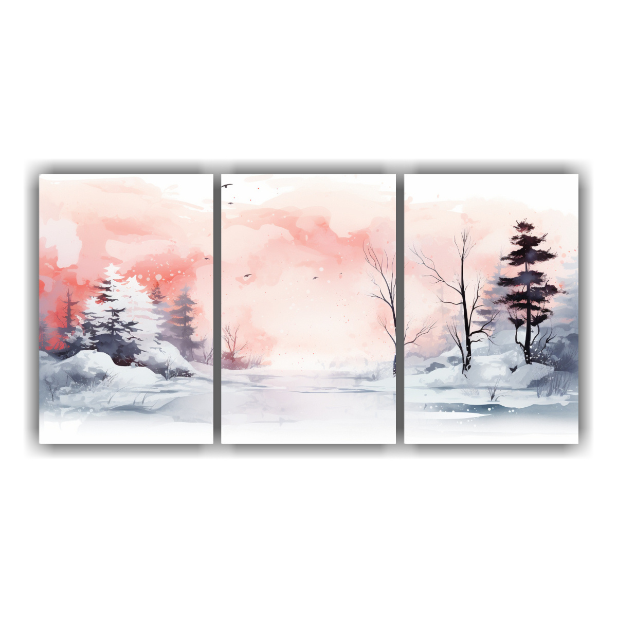 pinturas-de-invierno-con-colores-blancos-para-decoraci-n-de-sala-