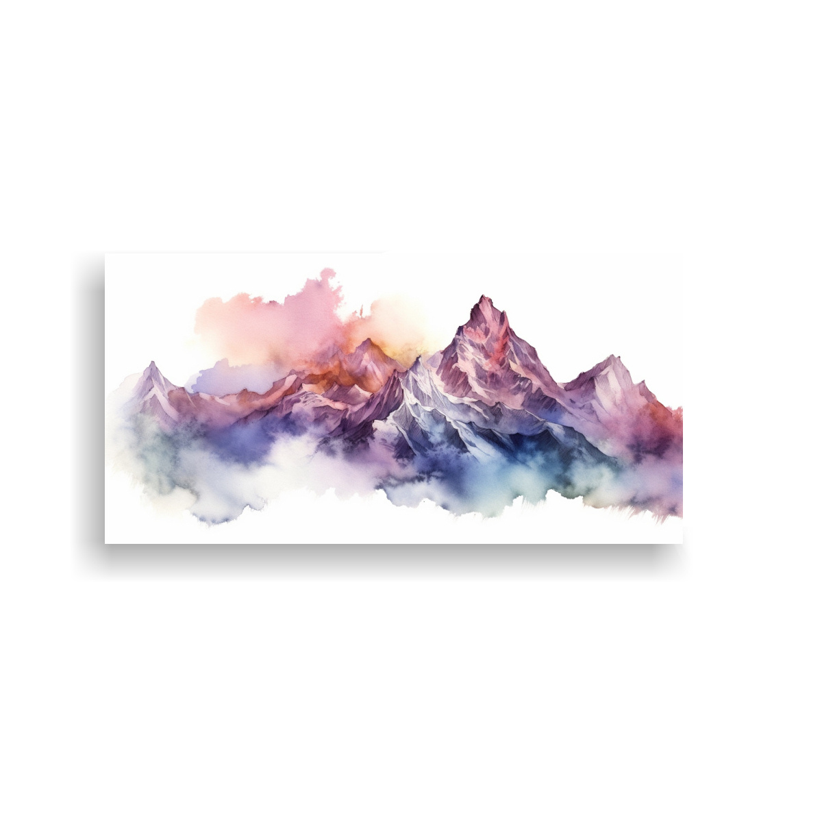 pinturas-de-monta-as-c-lidas-en-acuarela-sobre-fondo-blanco