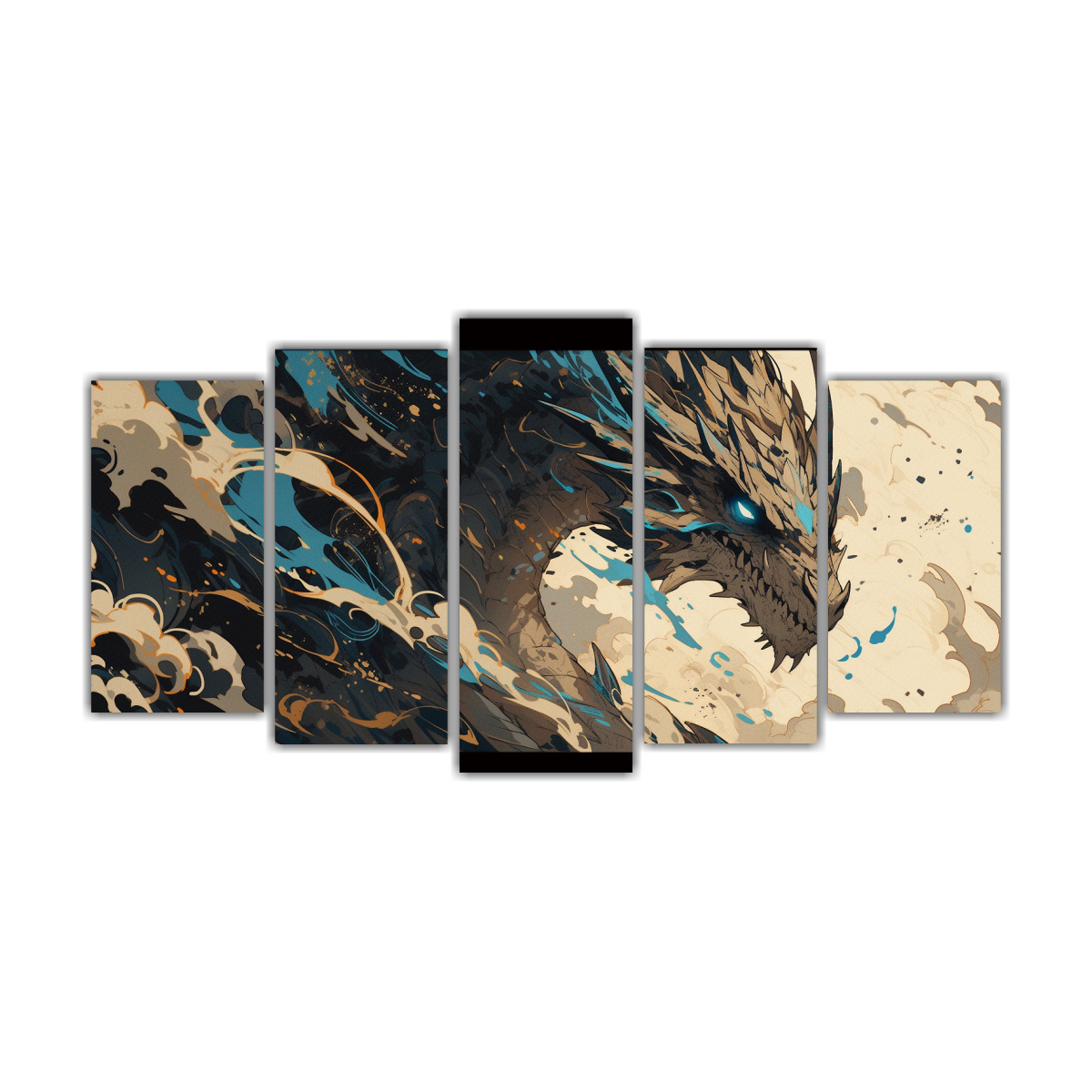 pinturas-de-pared-estilo-neonoir-con-impactante-drag-n-en-colores-marr-n-y-azul