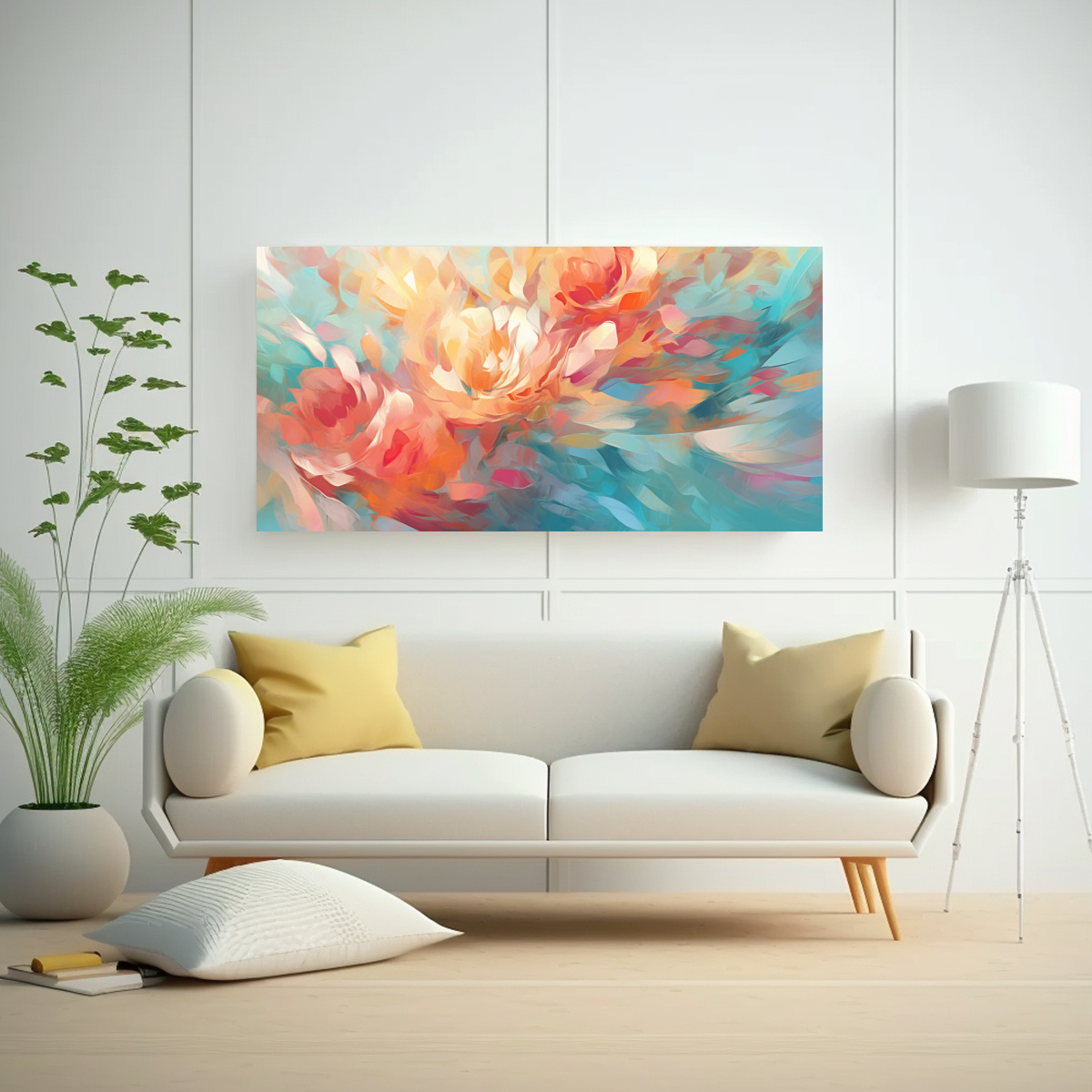 pinturas-decorativas-abstractas-bellas-en-tonos-teal-rosa-y-naranja-1-1