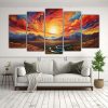 pinturas-decorativas-amanecer-y-atardecer-con-arco-ris-y-colores-naranja-1