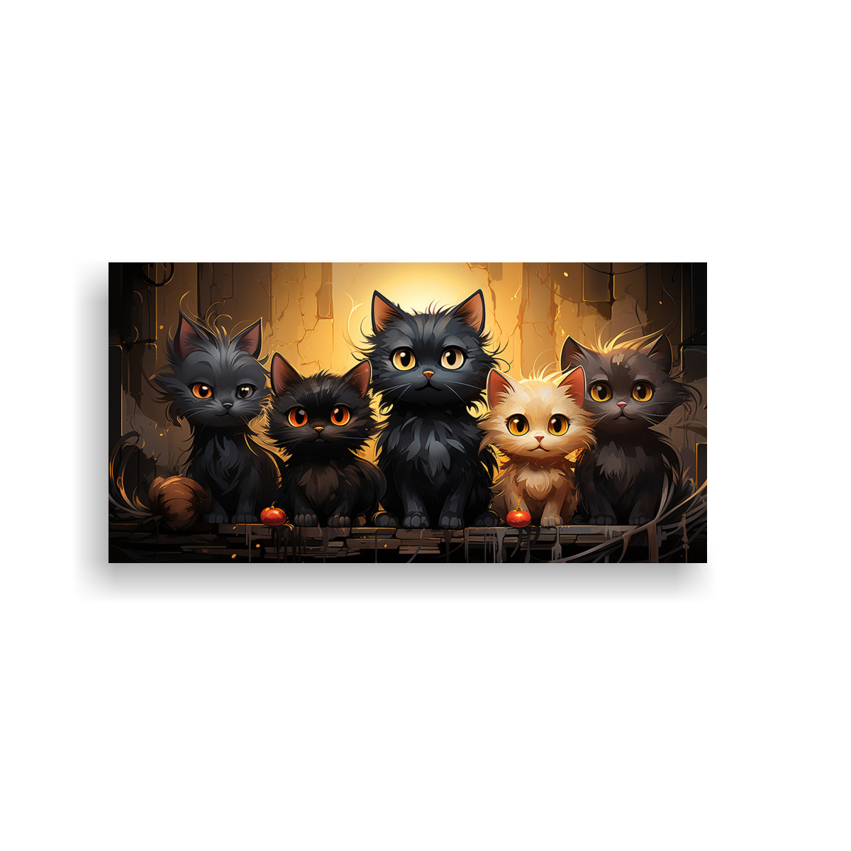 pinturas-decorativas-de-alta-calidad-con-gatos-urbanos-adorables
