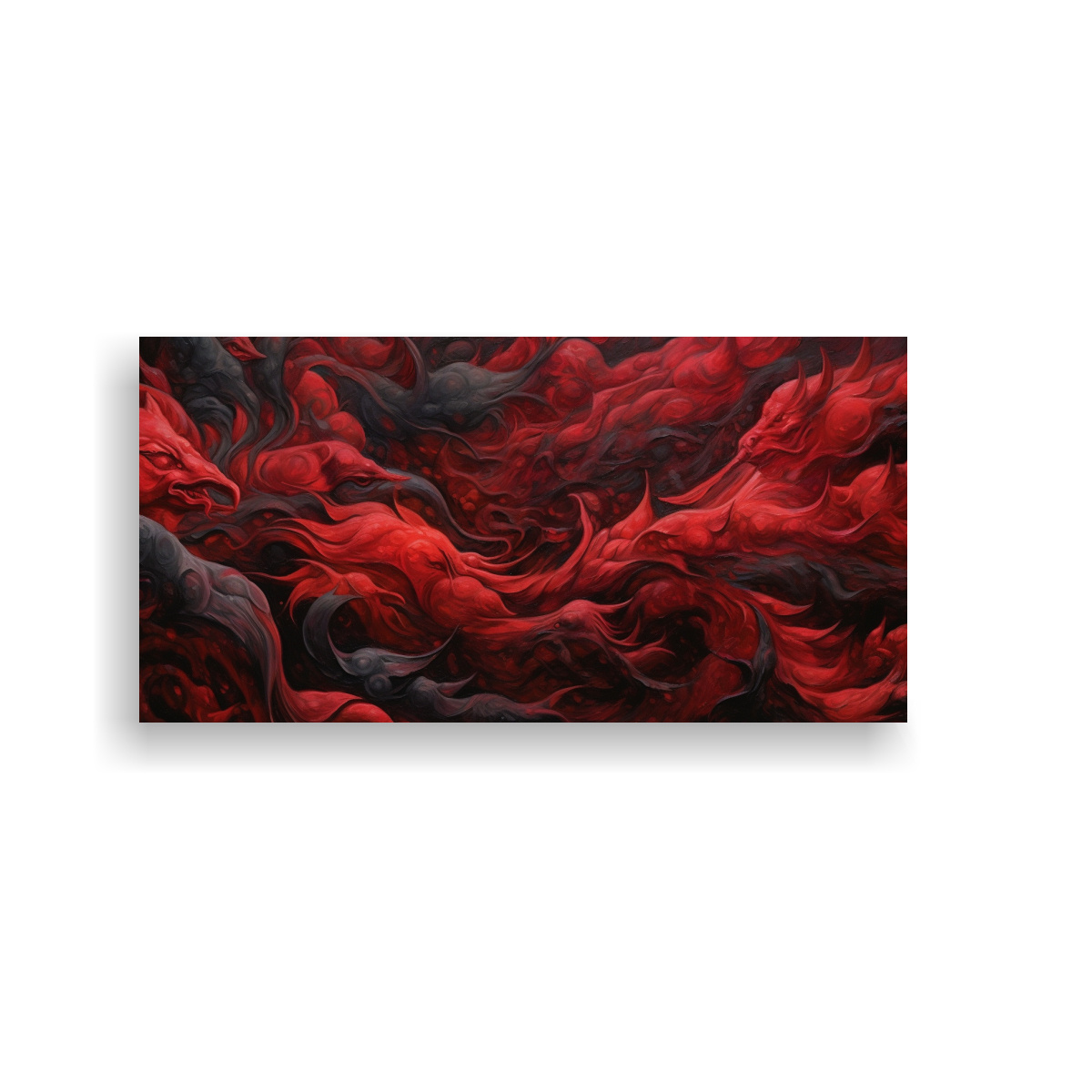 pinturas-decorativas-de-arte-moderno-con-textura-de-algas-oscuras-flotando-en-aceite-rojo-