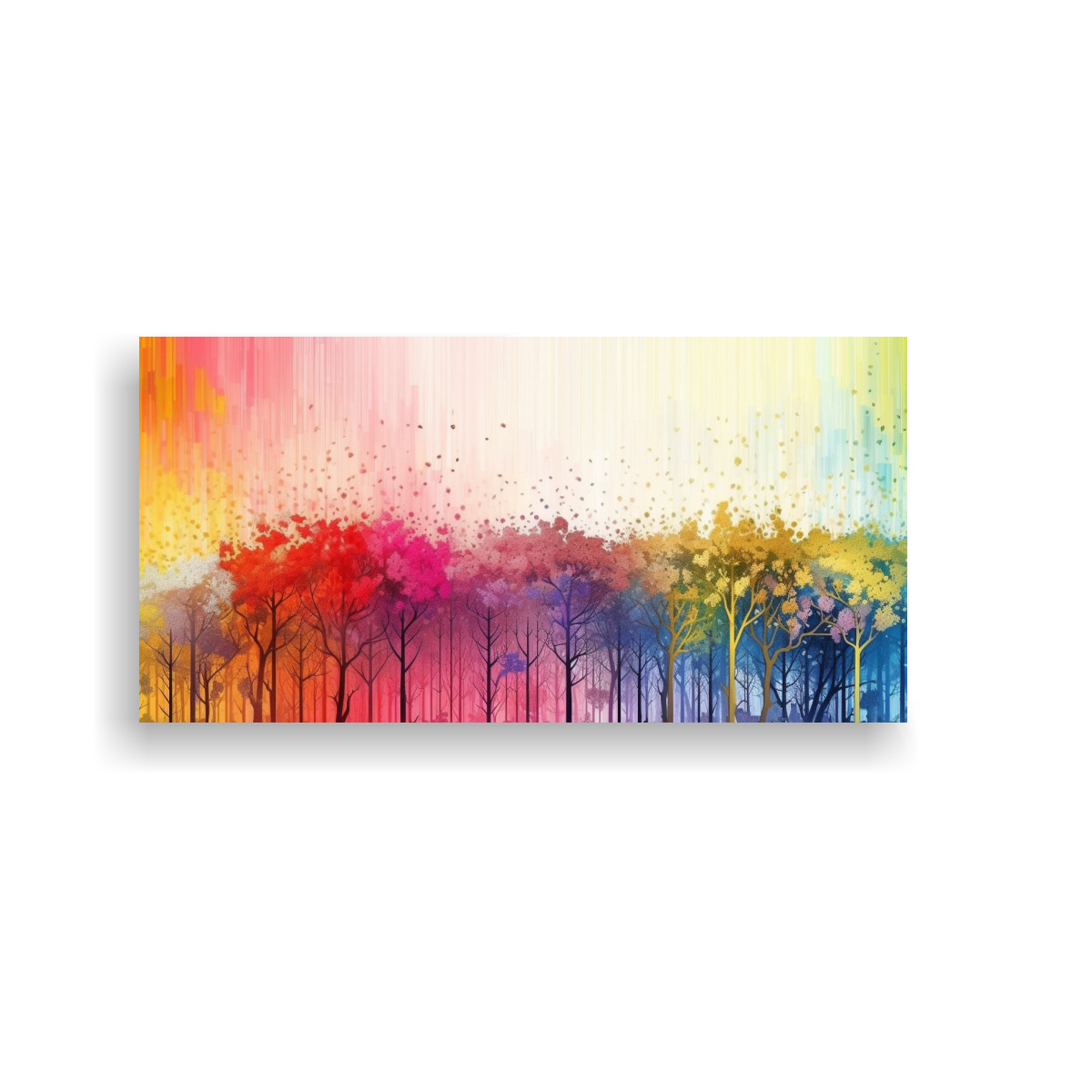 pinturas-decorativas-de-bosque-arco-ris-psicod-lico-en-fondo-blanco