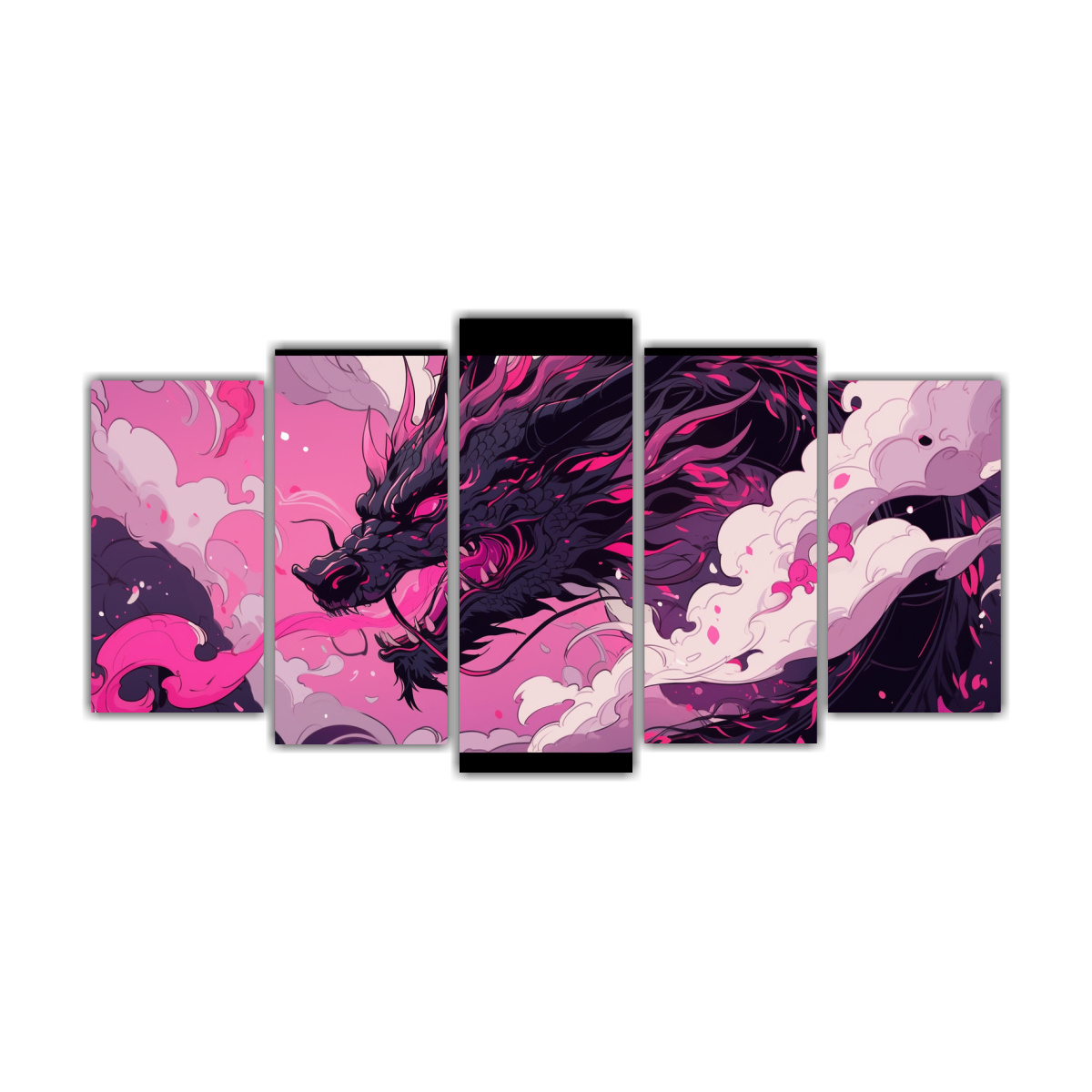 pinturas-decorativas-de-drag-n-en-negro-y-rosa-estilo-neonoir-