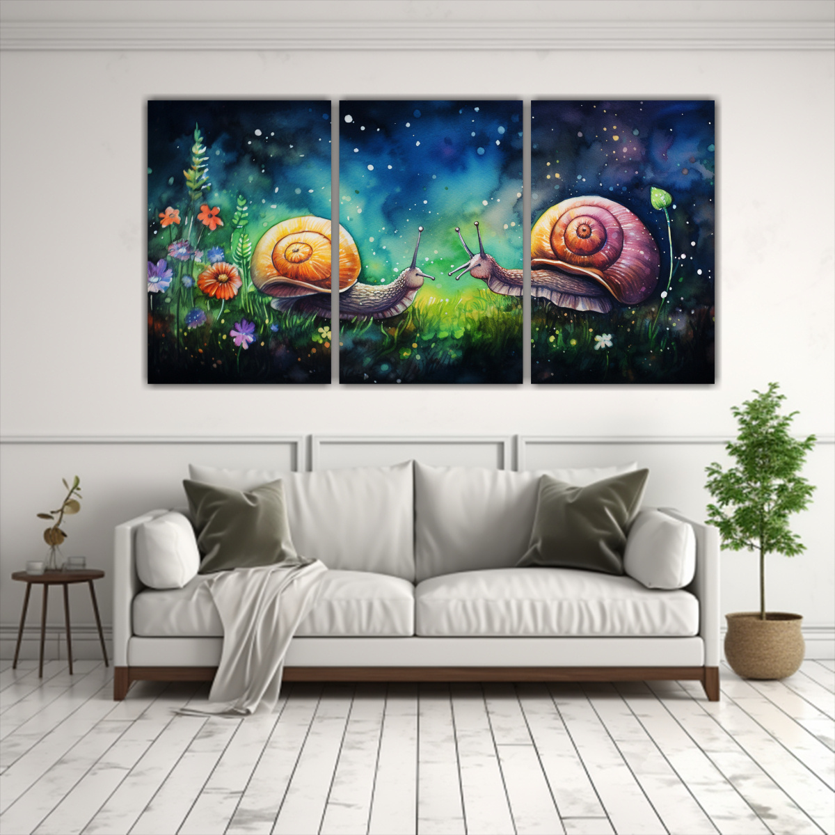 pinturas-decorativas-de-estilo-acuarela-con-caracoles-vivos-1