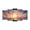 pinturas-decorativas-de-paisajes-de-amaneceres-y-atardeceres-con-arco-ris-y-verde