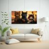 pinturas-decorativas-de-pared-con-adorables-gatitos-de-california-estilo-cartoon-retro-1