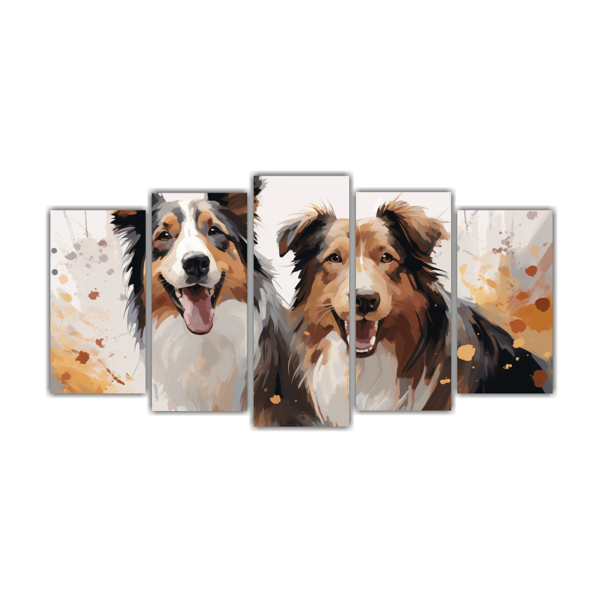 pinturas-decorativas-de-pastores-y-collies-en-colores-pastel-y-marr-n