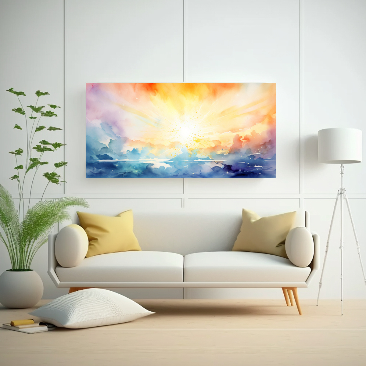 pinturas-decorativas-de-rayos-de-sol-resistente-al-agua-estilo-acuarela-1