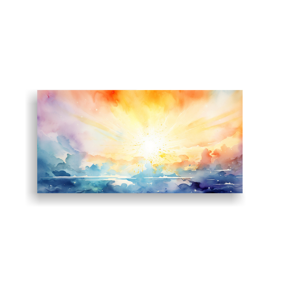 pinturas-decorativas-de-rayos-de-sol-resistente-al-agua-estilo-acuarela