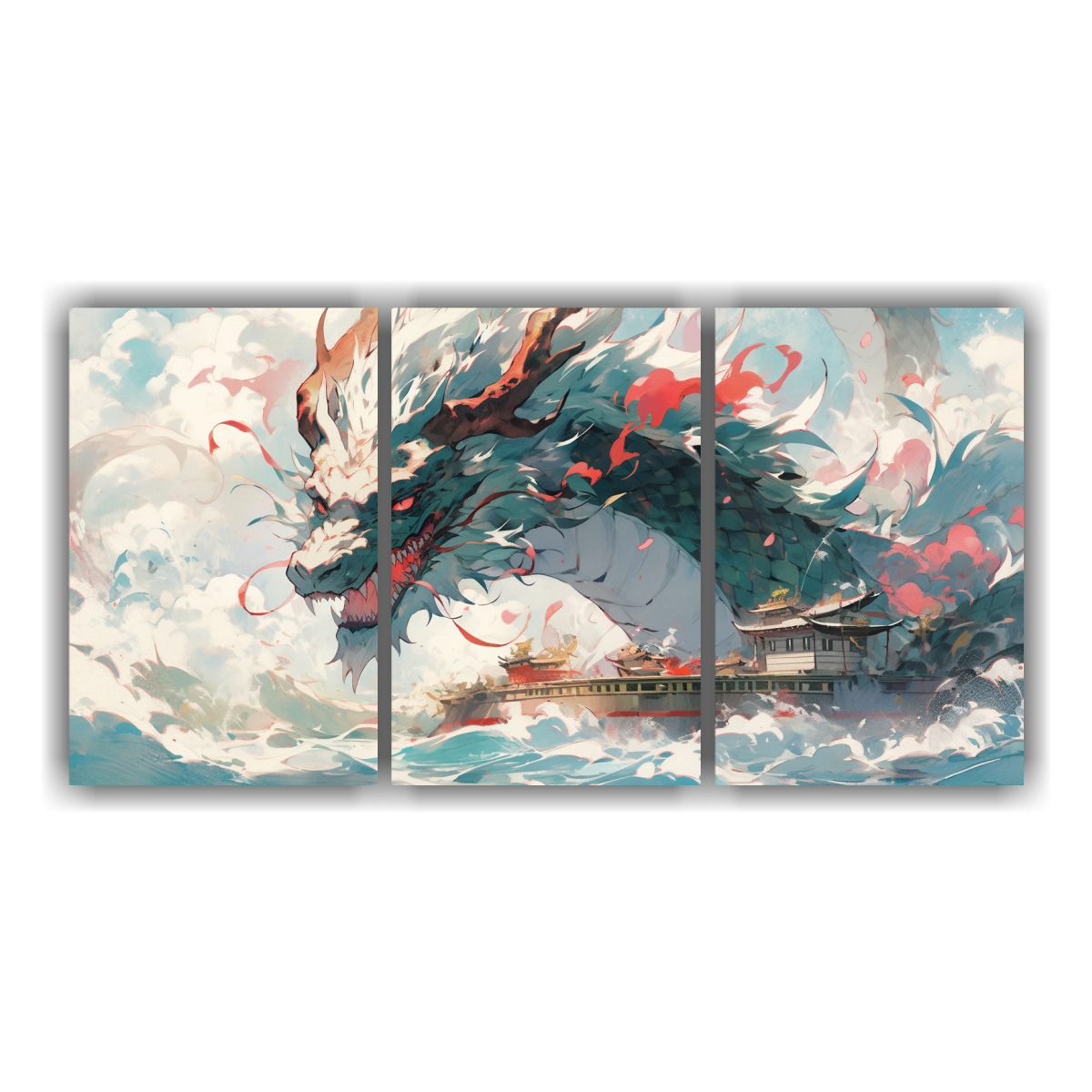 pinturas-decorativas-de-un-drag-n-en-acuarela-y-blanco-neonoir