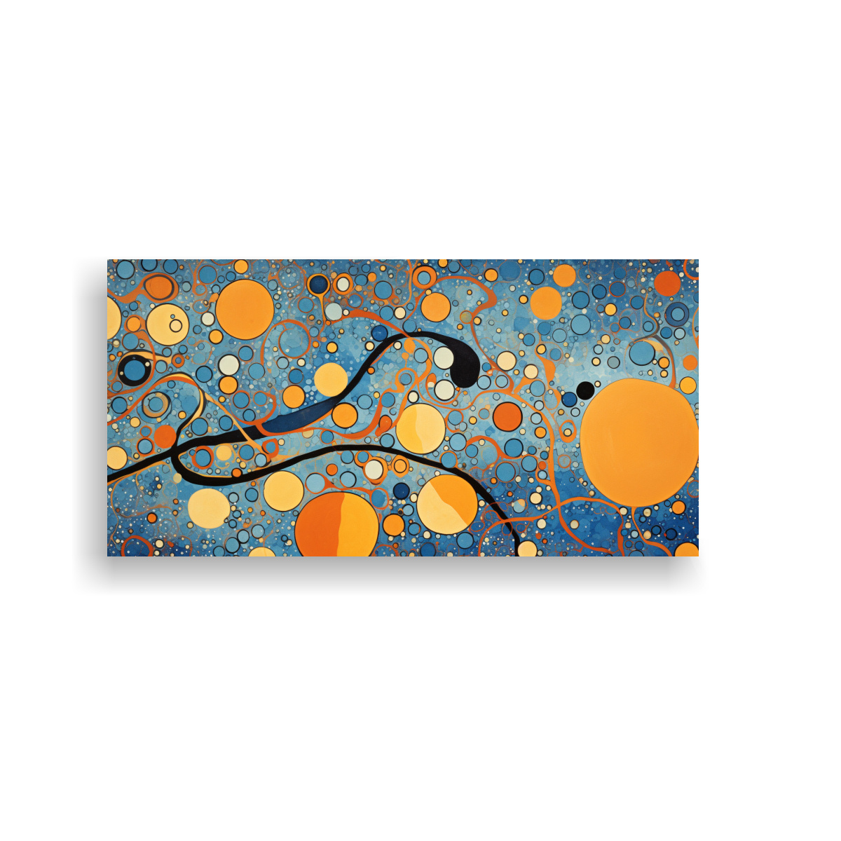 pinturas-decorativas-en-papel-tapiz-naranja-y-azul-con-composici-n-geom-trica-