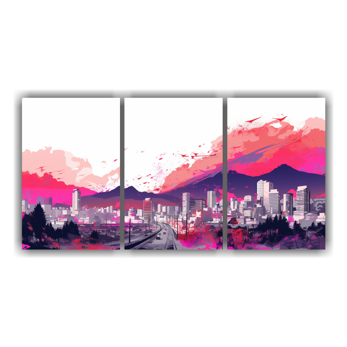 pinturas-decorativas-en-rosa-para-comedor-en-santiago-chile