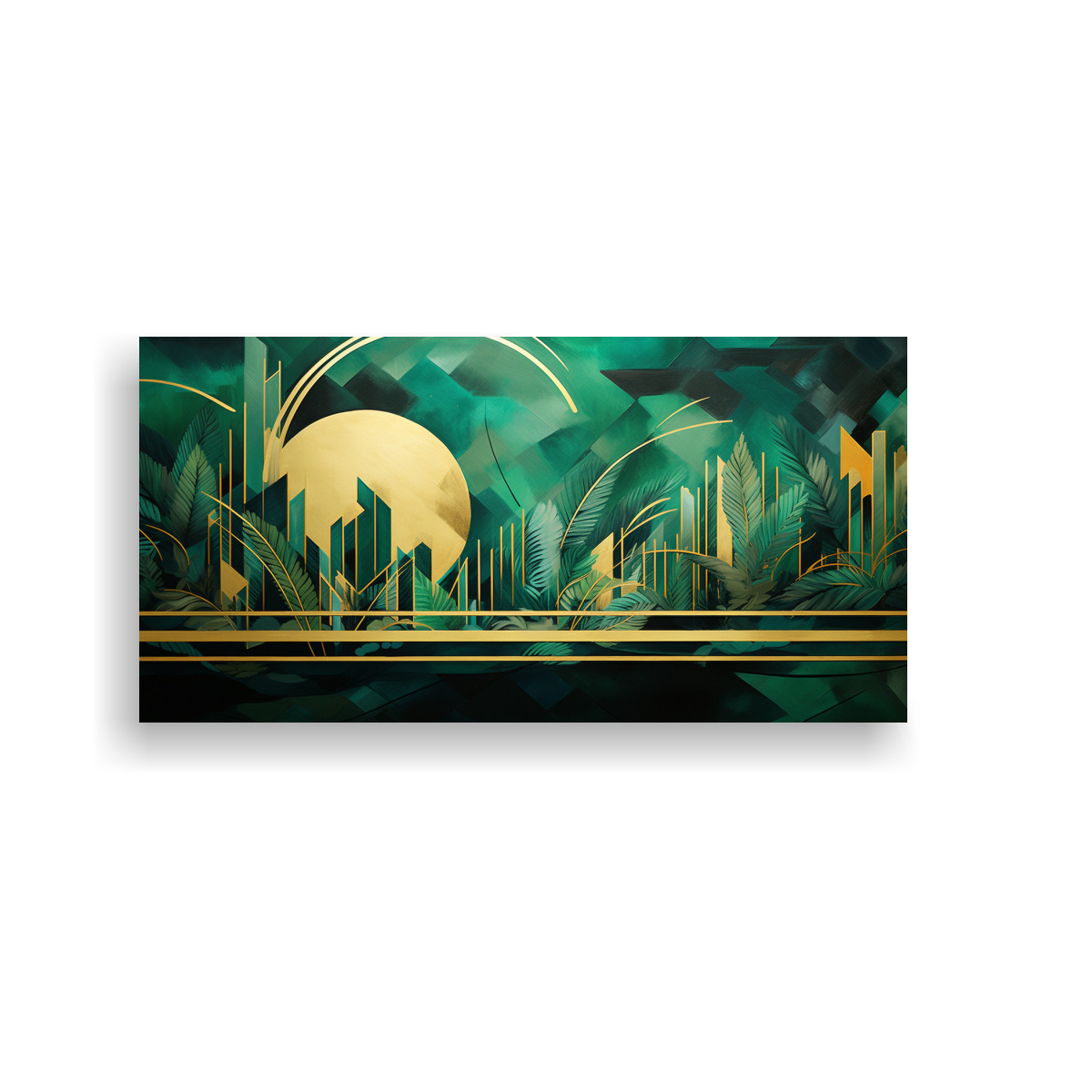 Pinturas Decorativas Fusionan Arte Deco Y Paraíso Tropical.