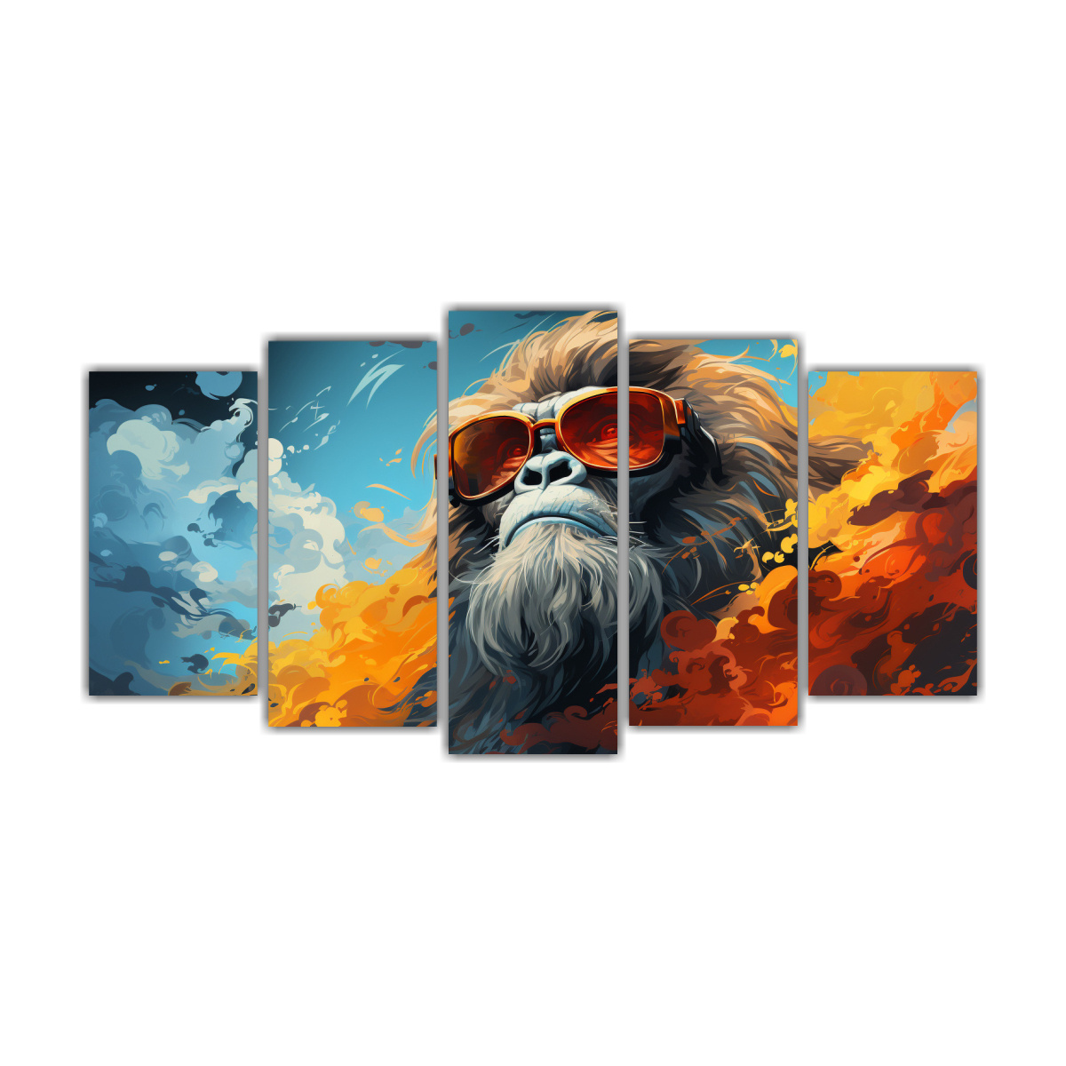 pinturas-decorativas-neopop-espectaculares-en-azul-real-y-naranja-