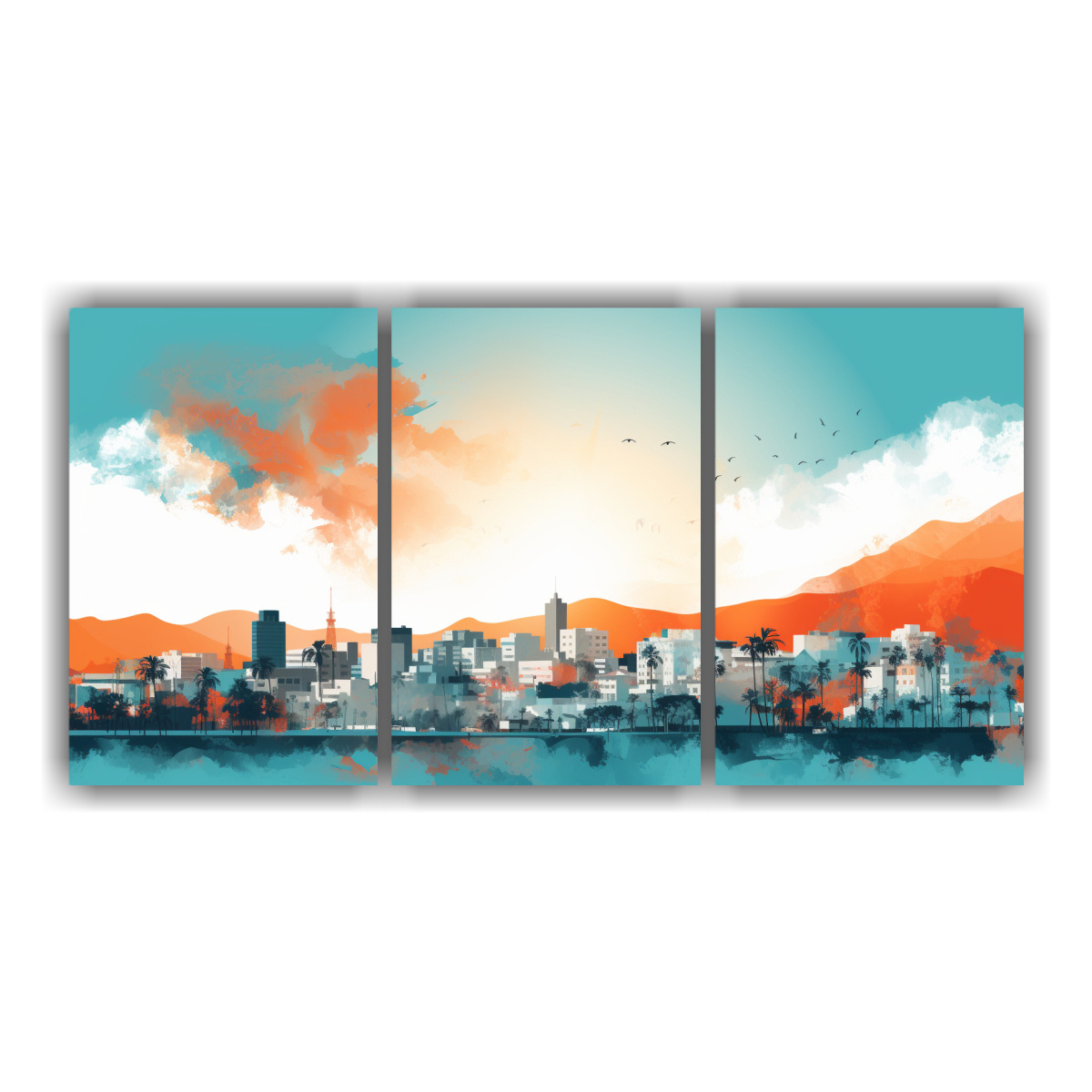 pinturas-decorativas-tonos-simplicidad-santiago-en-chile-en-turquesa-y-naranja