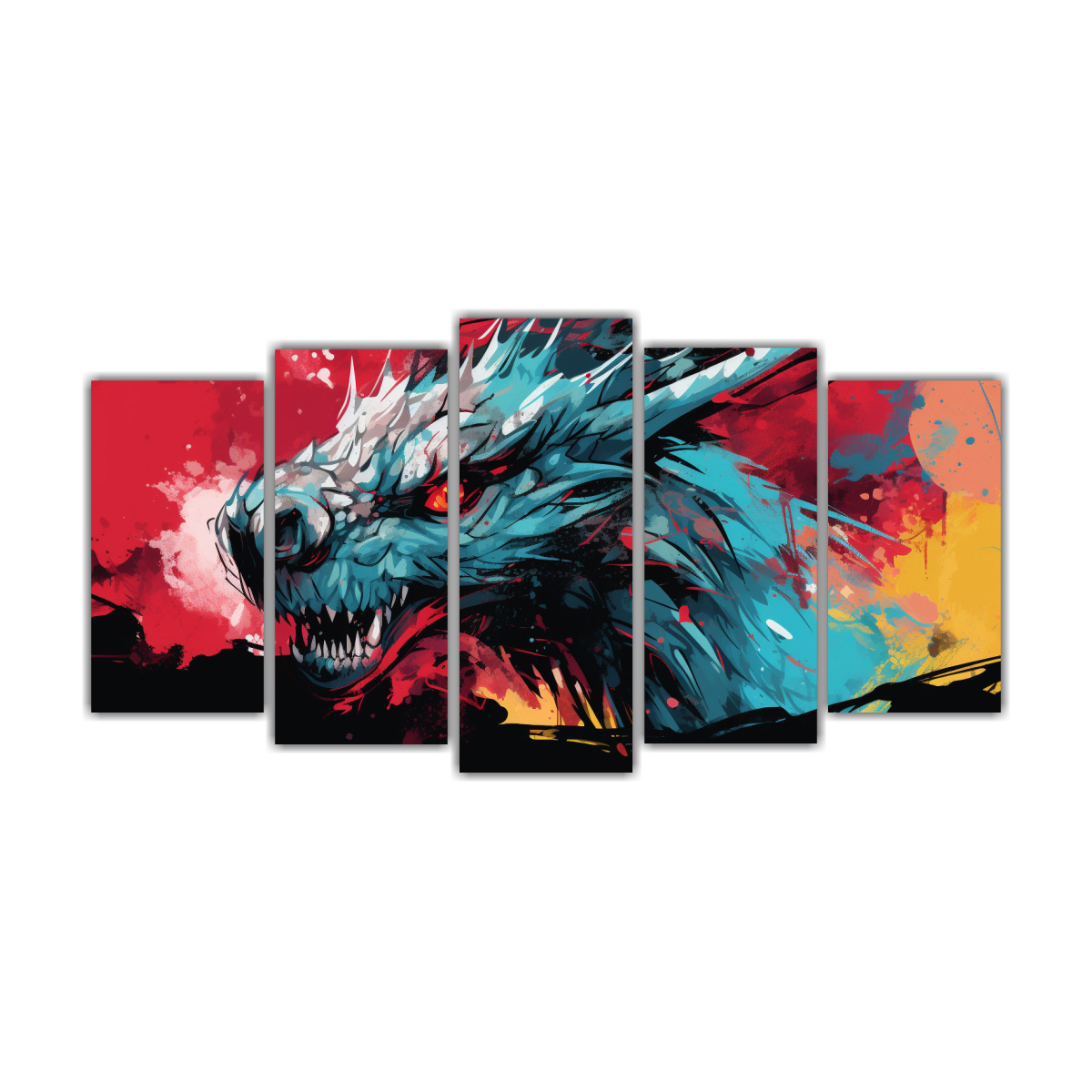 pinturas-estilo-galer-a-inspiradas-en-drag-n-en-rojo-y-turquesa-