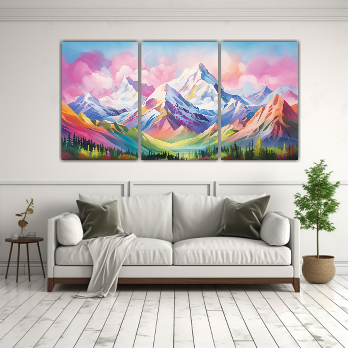 pinturas-lienzo-abstracto-monta-as-famosas-arco-ris-y-alfiler-1