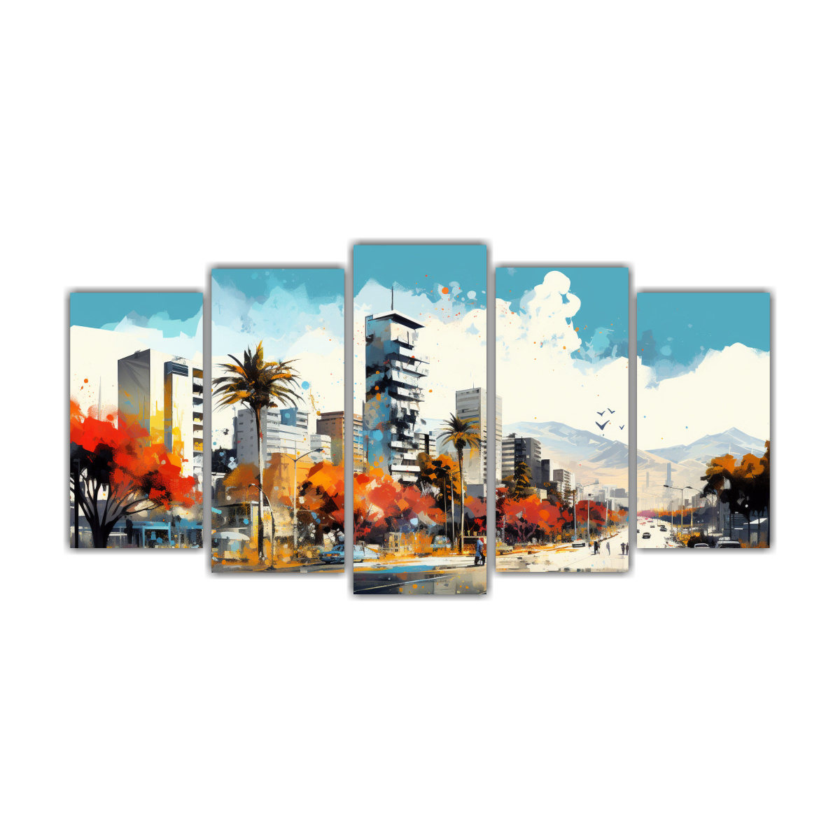pinturas-tela-acuarela-visi-n-santiago-chile-colores-vibrantes-y-blanco