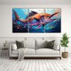 pinturas-tem-ticas-de-arte-pop-neo-de-marlin-azul-en-colores-delicados-y-fuertes-1