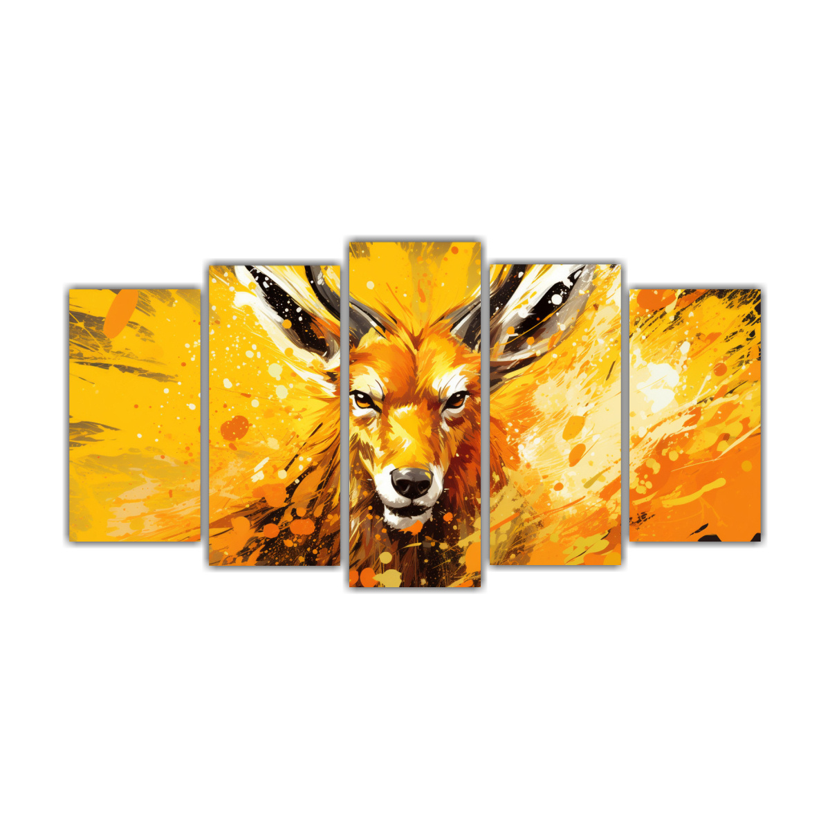 poliptico-movimiento-exposici-n-animales-legendarios-en-tonos-azafr-n-neo-arte-pop