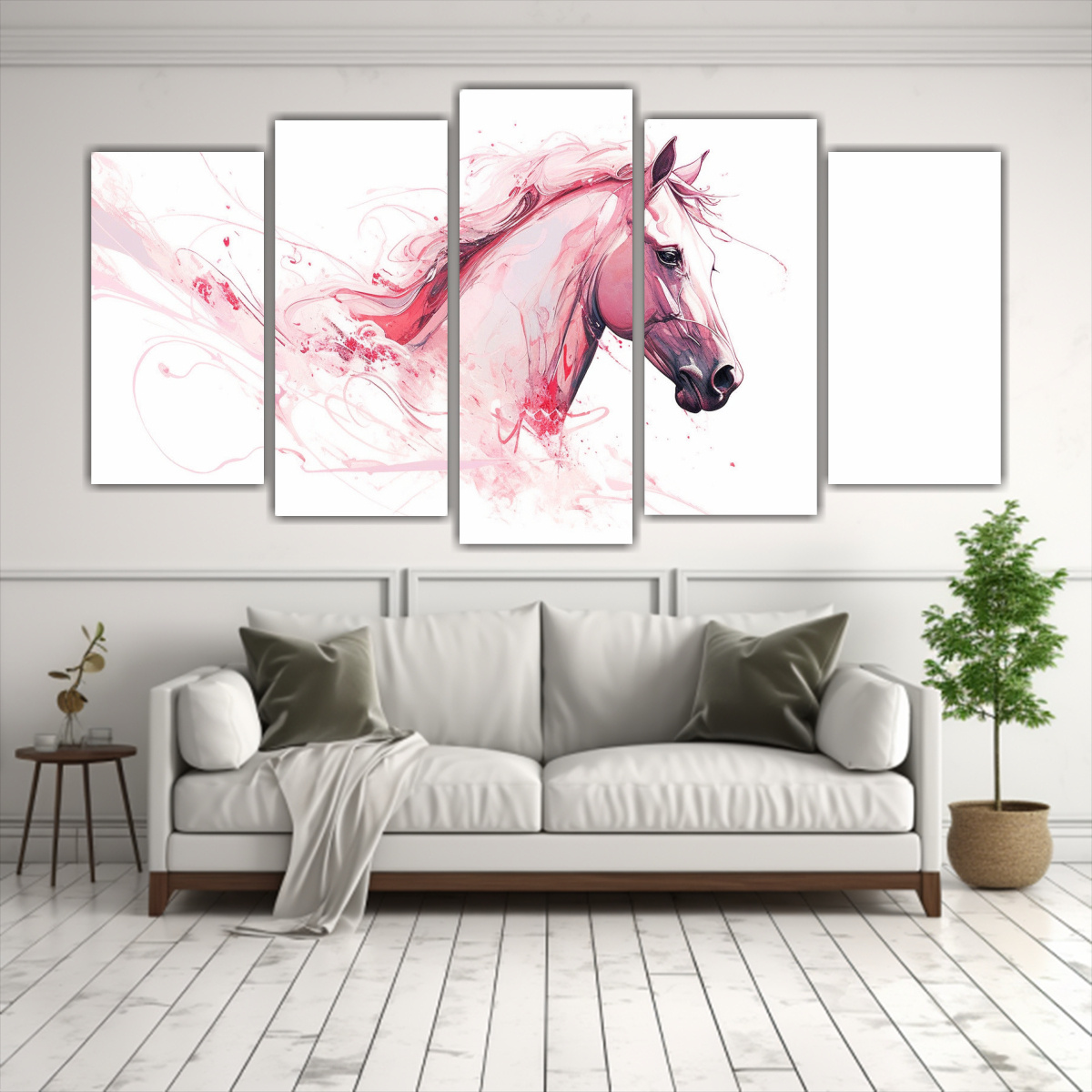 reflejo-de-un-caballo-en-blanco-y-rosa-arte-pop-neo-1