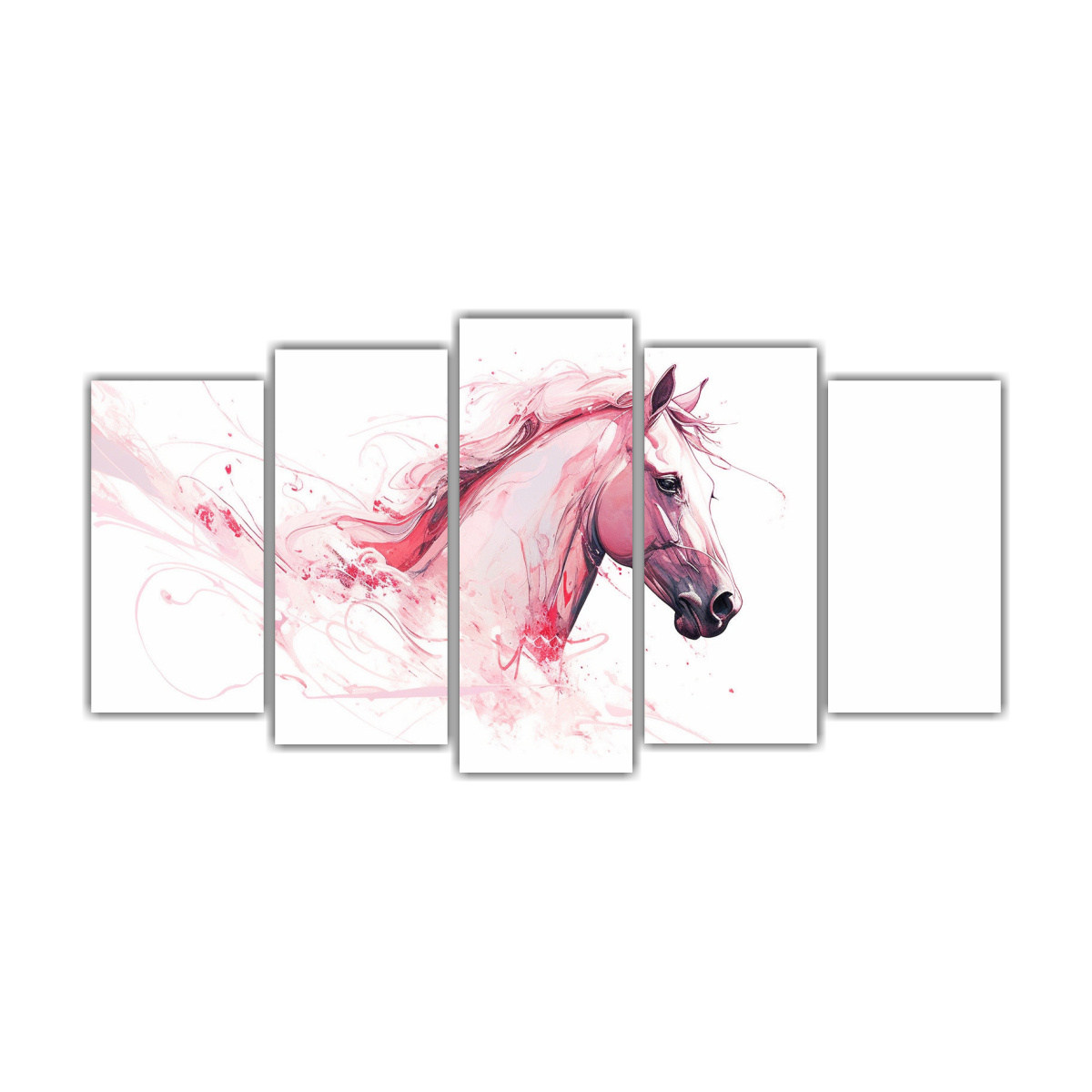 reflejo-de-un-caballo-en-blanco-y-rosa-arte-pop-neo