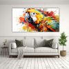 set-3-lienzos-de-tela-acuarela-amazon-parrot-blanco-y-naranja-neo-pop-art-1