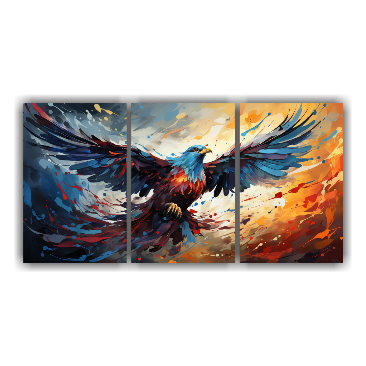 tr-ptico-inspiraci-n-phoenix-en-tonos-navy-estilo-neo-pop-art